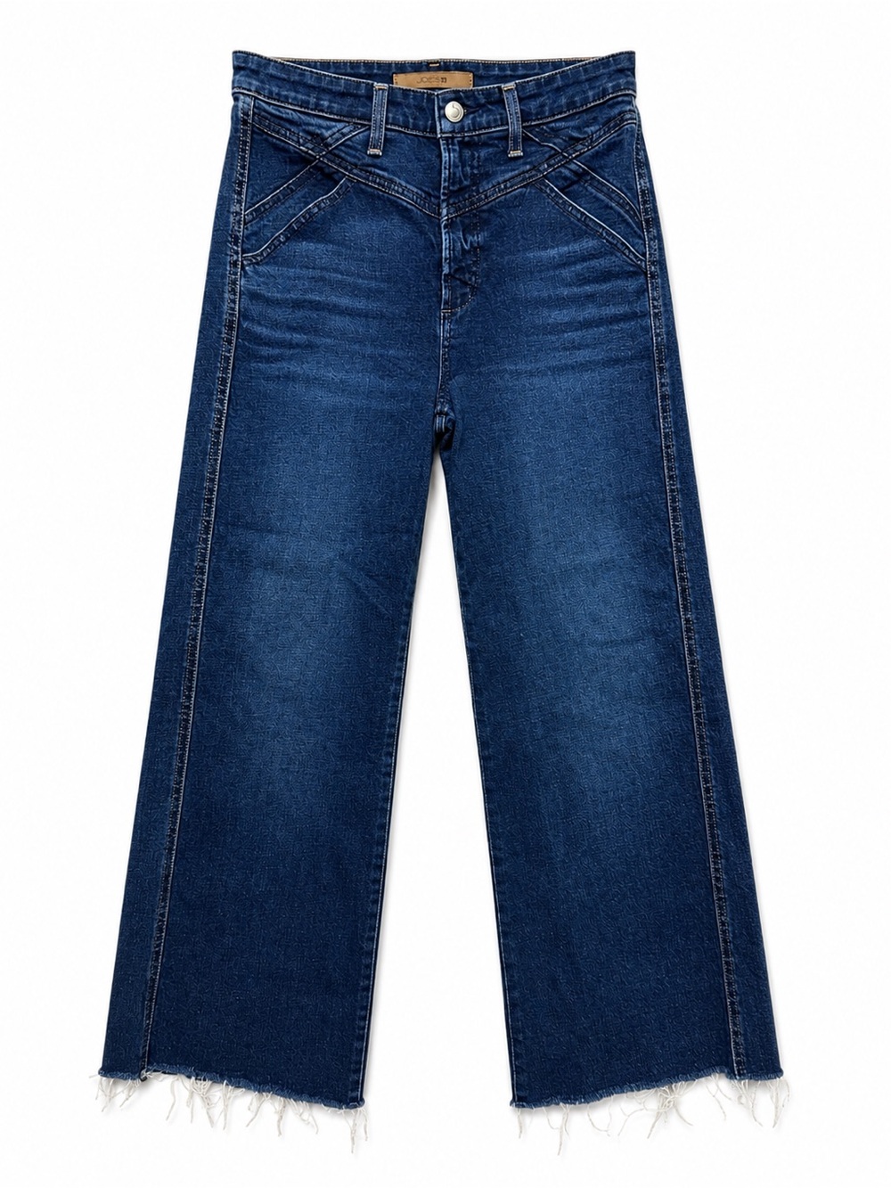 Joe’s Jeans The Molly High Rise Flare Jeans Dark Wash Raw Hem Sz 28